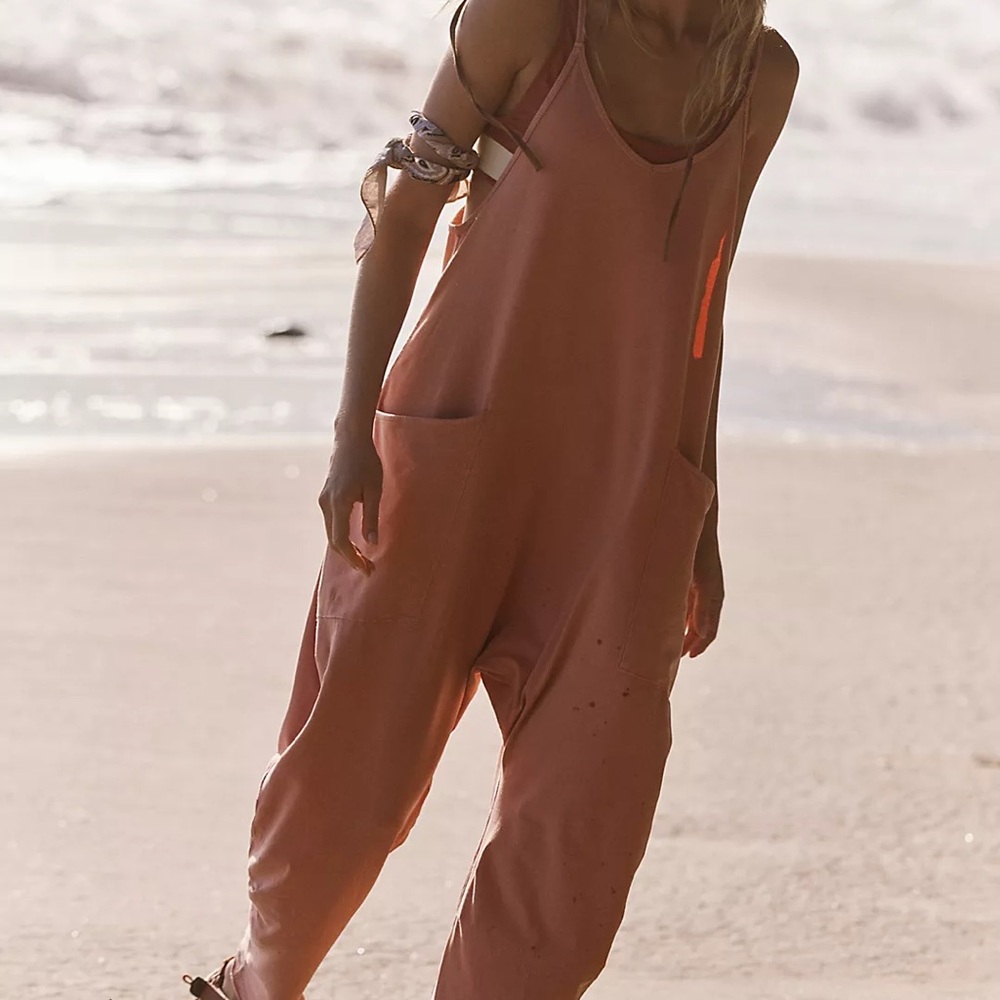 NWT Free People Hot Shot Onesie color Petal size large